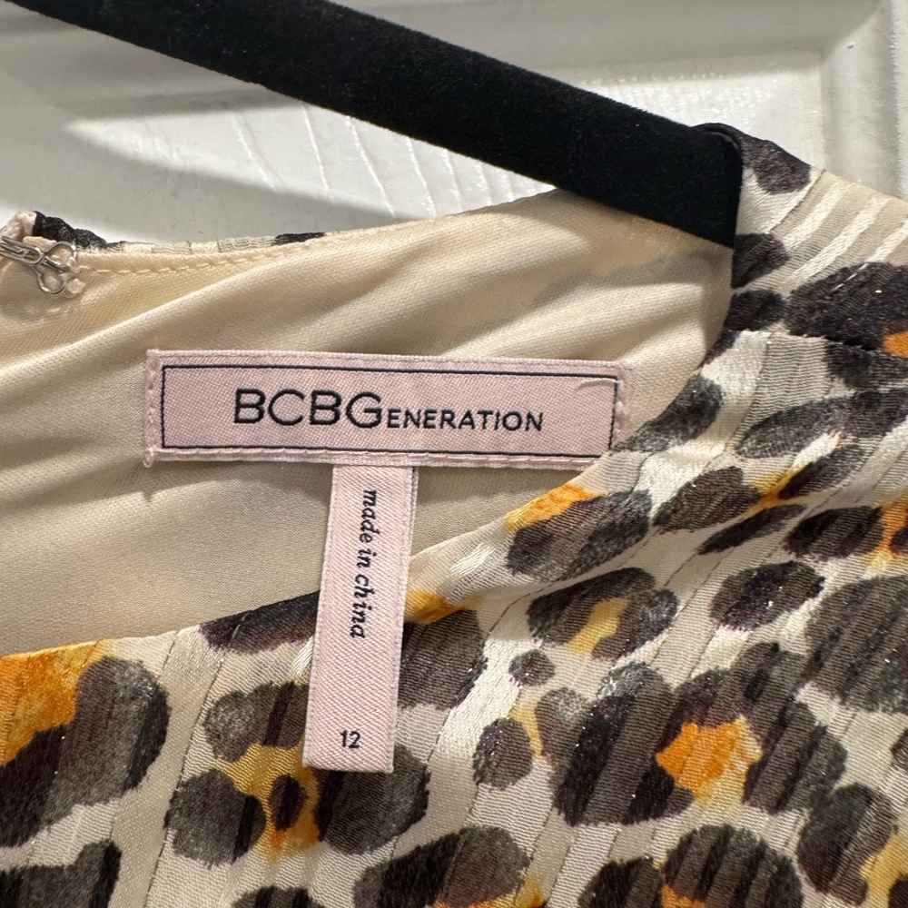 BCBGeneration Leopard Print Blouse with Ruching - image 3